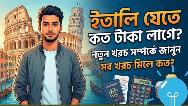 ইতালি যেতে কত টাকা লাগে