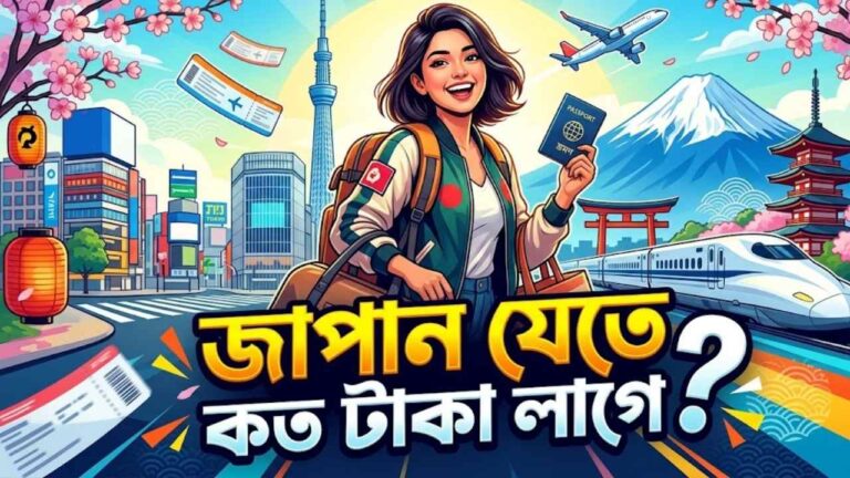 জাপান যেতে কত টাকা লাগে