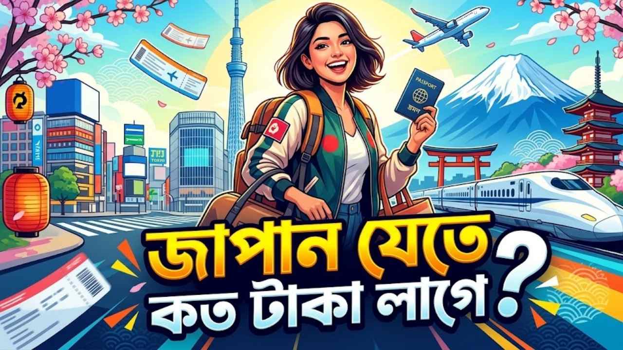 জাপান যেতে কত টাকা লাগে – সম্পূর্ণ খরচ, ভিসা ২০২৬